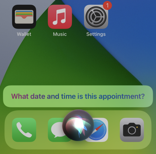 Ask Siri to add a calendar event for your dentist appointment